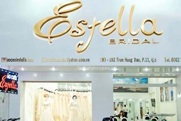 biển hiệu thời trang áo cưới